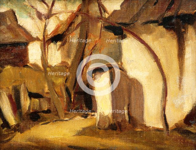 Village yard, c1930. Creator: Zolo Palugyay.