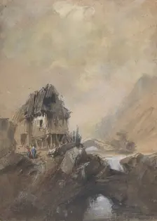 Village à Dieppe, 1843. Creator: Eugene Isabey