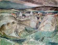 Village among the Rocks c1910. Artist: Henri Victor Gabriel Le Fauconnier