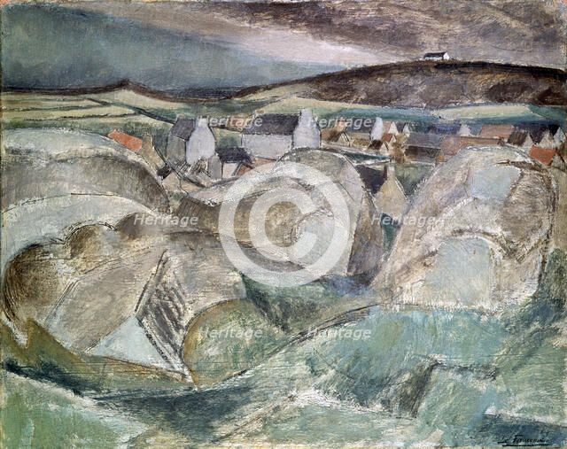 'Village among the Rocks', c1910.  Artist: Henri Victor Gabriel Le Fauconnier