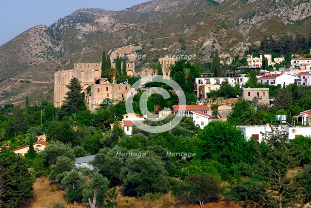 Village and abbey of Bellapais, North Cyprus. Creator: Peter Thompson.