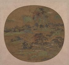 Village and Temples in Jiangnan, early 15th century. Creator: Unknown