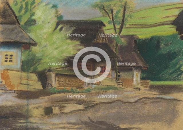 Village, around 1933. Creator: Arnold Peter Weisz-Kubincan.