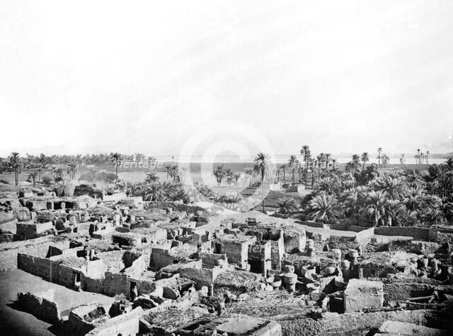 Village at Karnak, Nubia, Egypt, 1887. Artist: Henri Bechard