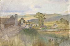 Village below the Tatras, 1880-1900. Creator: Ladislav Mednyanszky