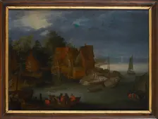 Village by the river. Creator: Brueghel, Jan, the Elder (1568-1625)