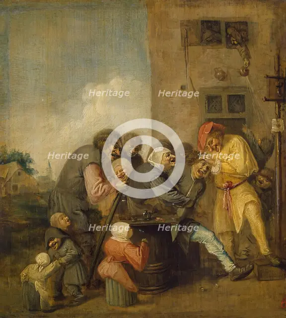 Village Charlatan, (The Operation for Stone in the Head), 1620. Creator: Adriaen Brouwer.