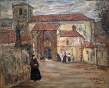 Village Church 1906. Creator: José Gutiérrez Solana
