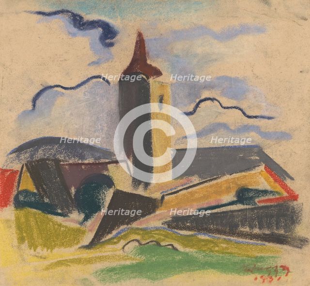 Village church, 1931. Creator: Zolo Palugyay.