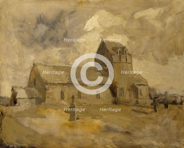 Village Church and Cemetery, Brittany, n.d. Creator: Frank Edwin Scott.