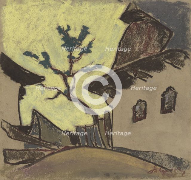 Village cottage, 1931. Creator: Zolo Palugyay.
