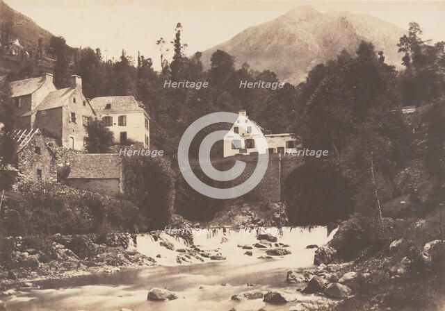 Village de Gèdres, Route de Gavarnie, 1853. Creator: Joseph Vigier.