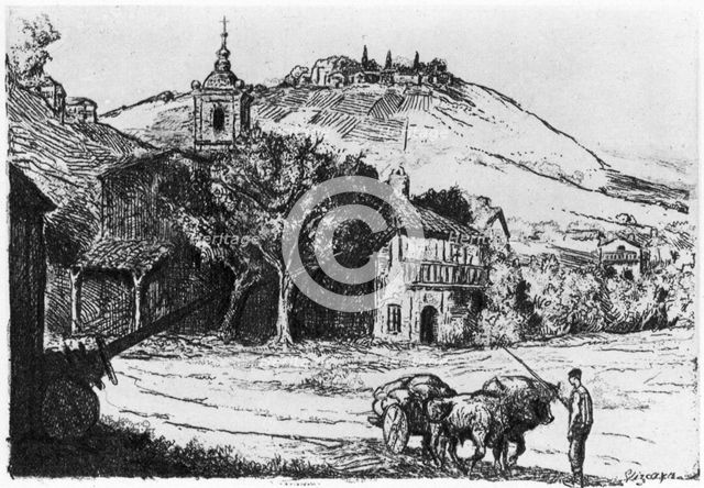 'Village en Biscaye', 1924. Artist: JP Tillac