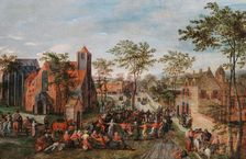 Village fair, 1580s. Creator: Grimmer, Jacob (ca 1525-1590)