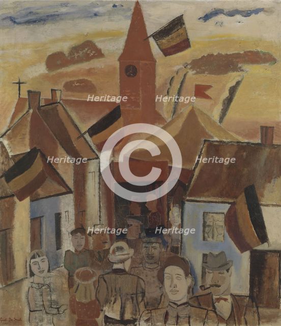 Village fair, 1930. Creator: Gustave De Smet.