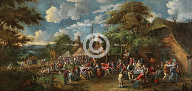 Village fair, um 1700. Creator: Verburgh, Rutger (1678-1727).