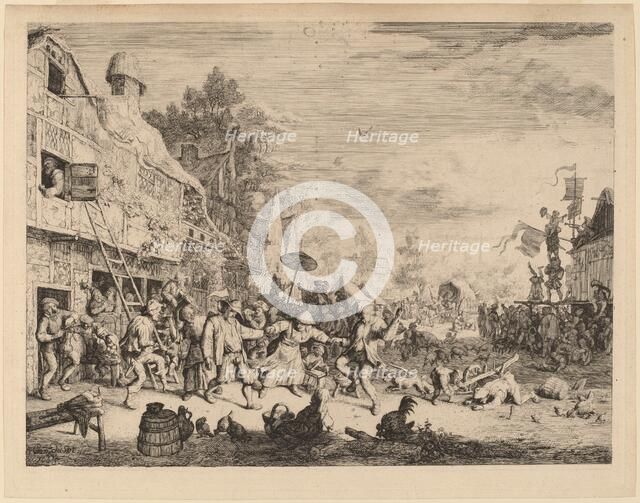 Village Festival, 1685. Creator: Cornelis Dusart.