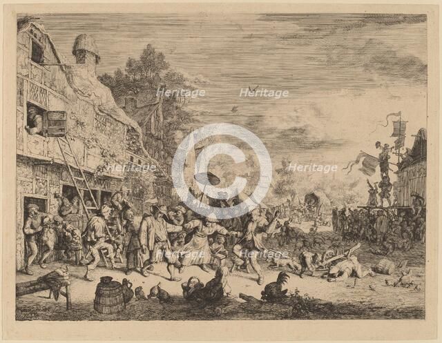 Village Festival, 1685. Creator: Cornelis Dusart.