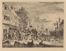 Village Festival, 1685. Creator: Cornelis Dusart