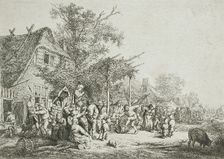 Village Festival Under the Trellis, between circa 1648 and circa 1652. Creator: Adriaen van Ostade