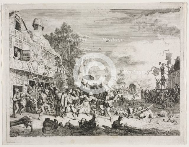 Village Féte. Creator: Cornelis Dusart (Dutch, 1660-1704).