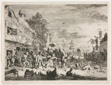 Village Fête. Creator: Cornelis Dusart (Dutch, 1660-1704)