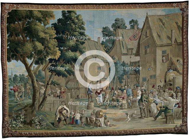 Village Fete (Saint George's Fair), from a Teniers series, Brussels, c. 1710. Creator: Unknown.