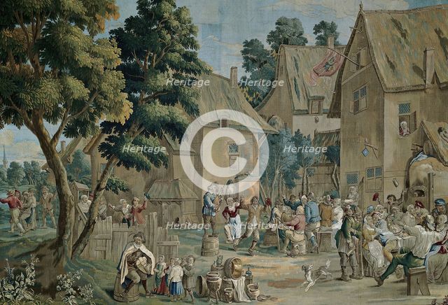Village Fete (Saint George's Fair), from a Teniers series, Brussels, c. 1710.  Creator: Unknown.
