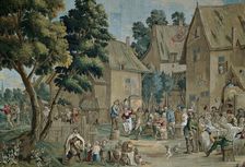 Village Fete (Saint George's Fair), from a Teniers series, Brussels, c. 1710. Creator: Unknown
