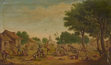 Village Fight. Creator: Jacques Callot