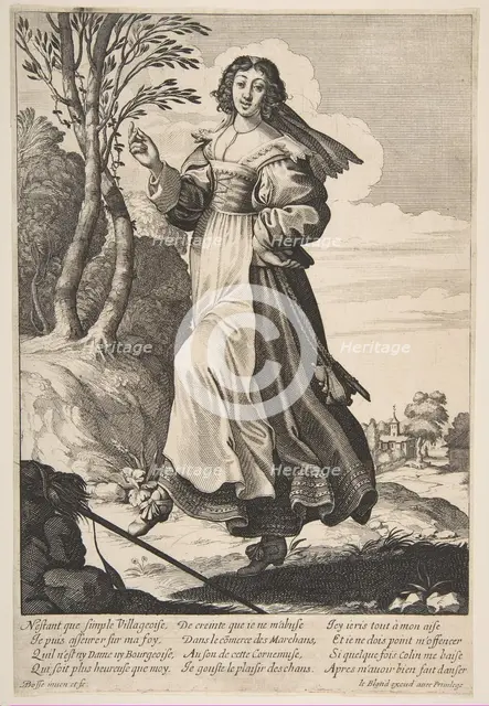 Village Girl Dancing, 1626-28. Creator: Abraham Bosse.