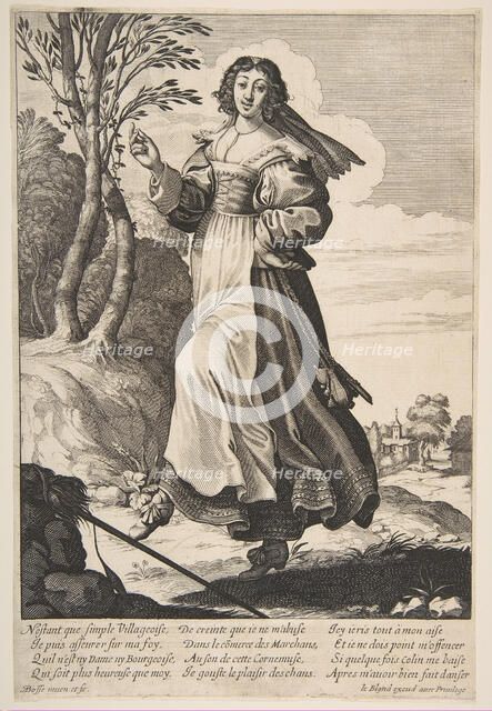 Village Girl Dancing, 1626-28. Creator: Abraham Bosse.