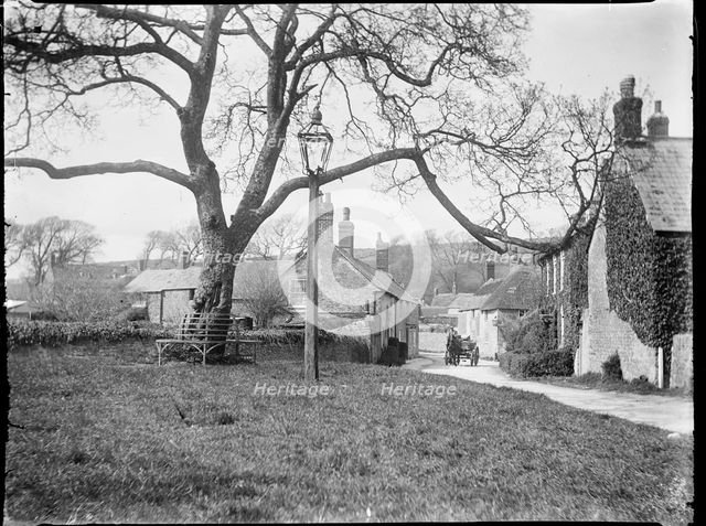 Village Green, Burton Bradstock, West Dorset, Dorset, 1922. Creator: Katherine Jean Macfee.