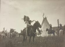 Village herald, c1907. Creator: Edward Sheriff Curtis