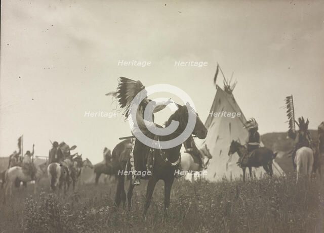 Village herald, c1907. Creator: Edward Sheriff Curtis.