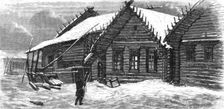 Village-Houses in Russia; A Journey on the Volga 1875. Creator: Nicholas Rowe