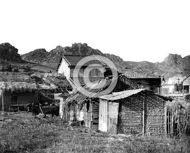 Village huts in Korea, 1900. Artist: Unknown