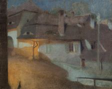 Village in the fog. Creator: Quittner, Rudolf (1872-1910)