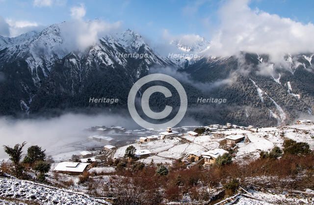 Village in the Himalayas. Creator: Dorte Verner.