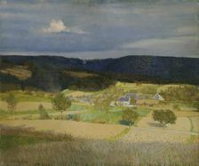 Village in the sun, 1910. Creator: Emanuel Baschny