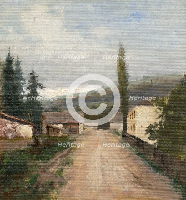 Village in west Slovakia, 1900-1917. Creator: Felicián Moczik.