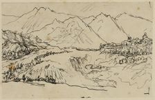Village in Mountains, n.d. Creator: Rodolphe Bresdin