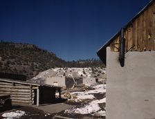 Village in New Mexico, ca. 1942. Creator: John Collier
