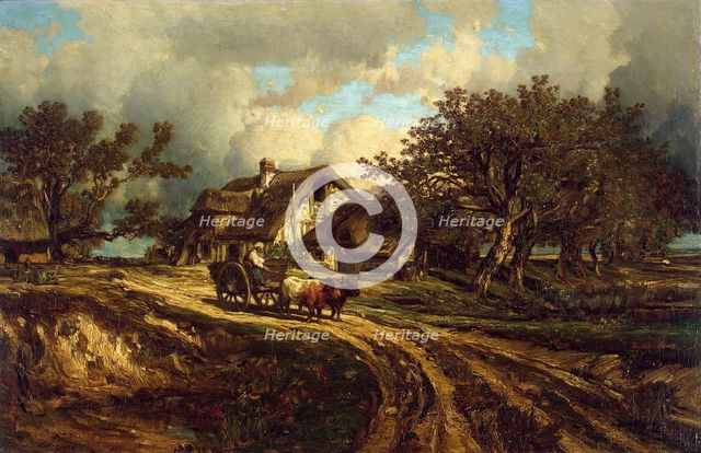 Village Landscape, 1840. Creator: Jules Dupré.