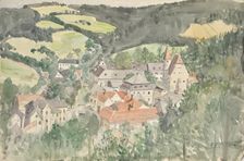 Village landscape, around 1910/1920. Creator: Franz Barwig