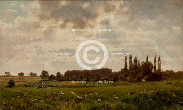 Village Maslowice, 1873. Creator: Aleksander Swieszewski.