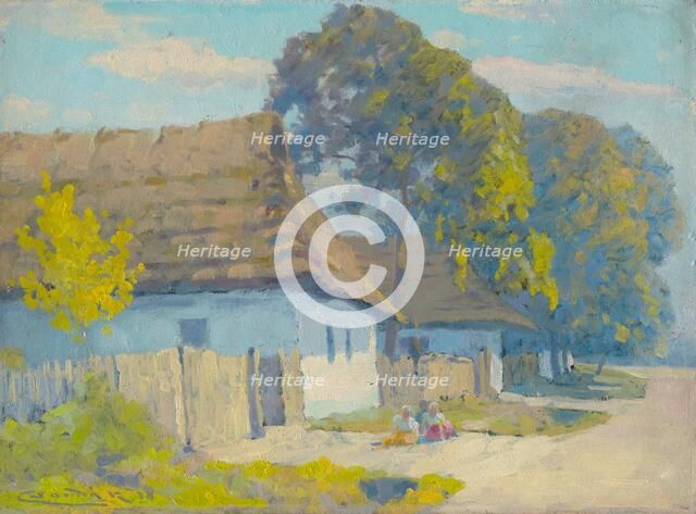 Village Motif, 1918. Creator: Ludovit Cordak.