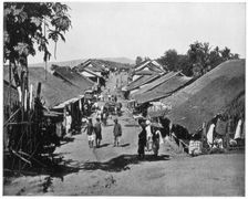 Village near Calcutta, India, late 19th century. Artist: John L Stoddard
