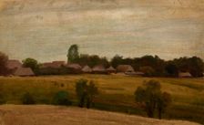 Village near Krakow, 1870. Creator: Heinrich Grabinski