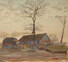 Village near Krakow, 1915. Creator: Oskar Laske